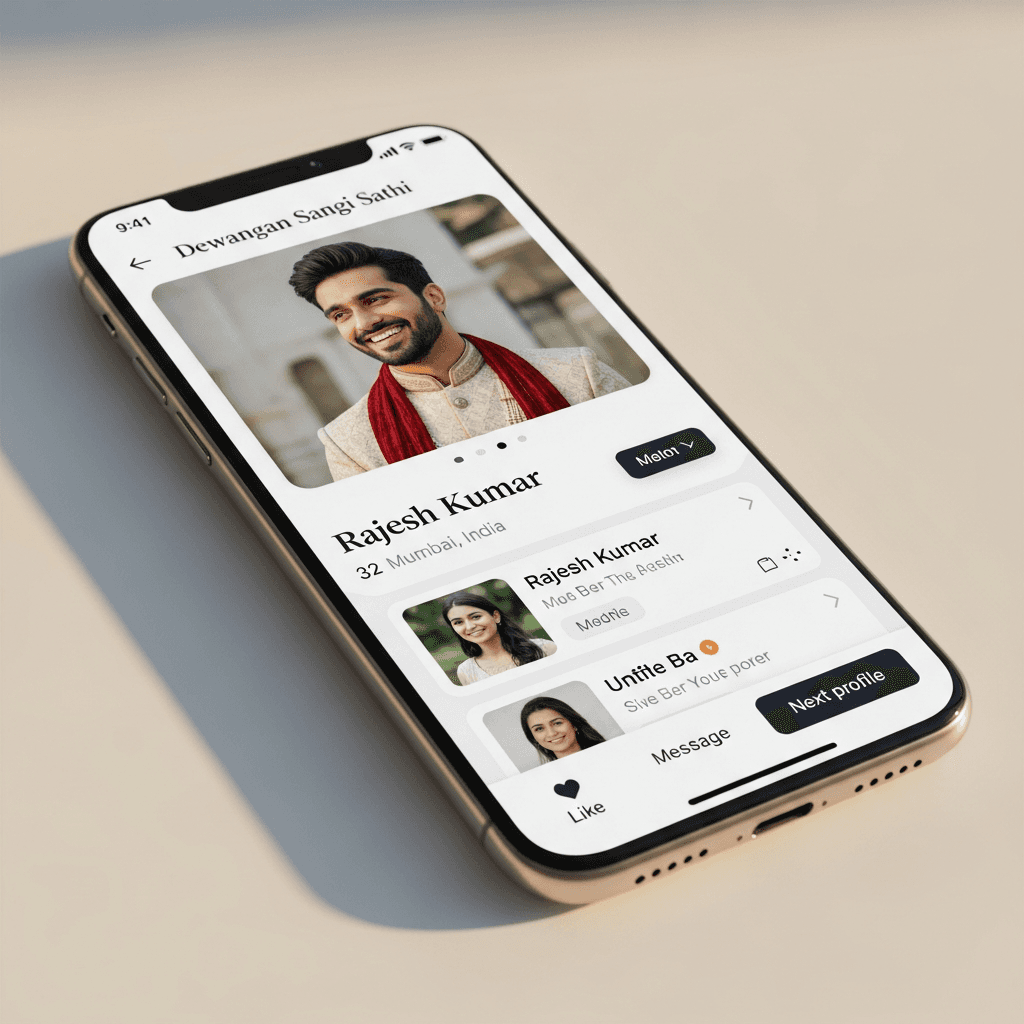 Tiwari Sangi Sathi matrimony app — verified Tiwari profiles